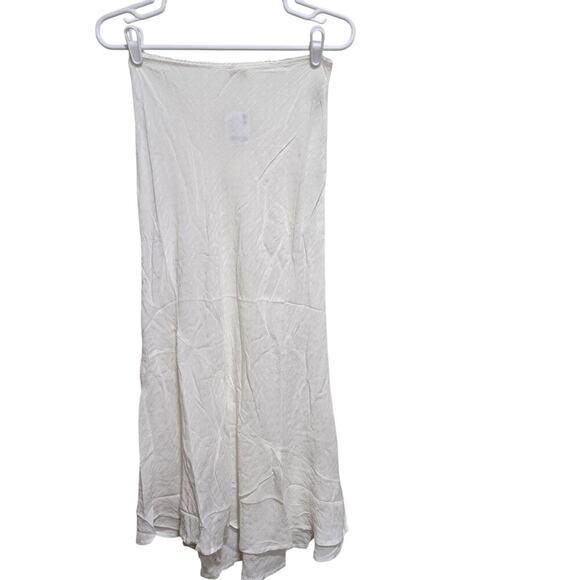 Free People White Midi Skirt Flowy Boho Women’s Small - Picture 2 of 6